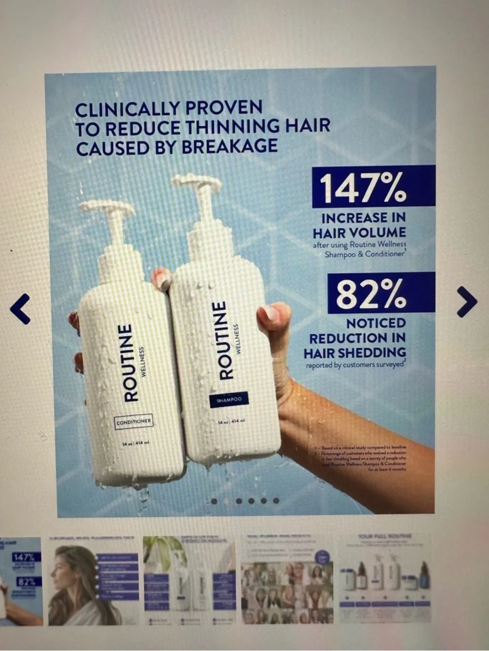 Routine Wellness Anti-Thinning Shampoo in Rose Hip